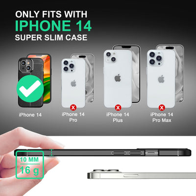 NALIA Leder-Optik Silikon Case für iPhone 14 – Griffig & Matt – BARRON Handyhülle (Anti-Fingerprint, Stoßfest & Robust) – Marke aus Berlin Default Title NALIA Protective Hülle