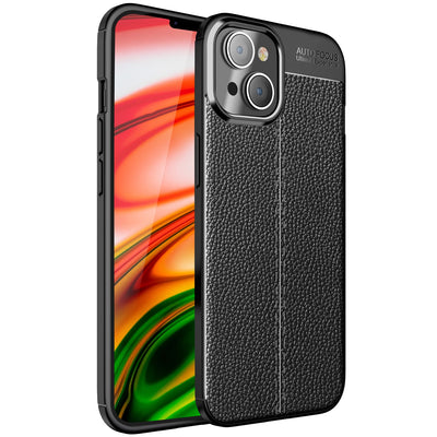 NALIA Leder-Optik Silikon Case für iPhone 14 Plus – Griffig & Matt – BARRON Handyhülle (Anti-Fingerprint, Stoßfest & Robust) – Marke aus Berlin Default Title NALIA Protective Hülle