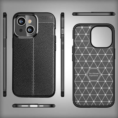 NALIA Leder-Optik Silikon Case für iPhone 14 Plus – Griffig & Matt – BARRON Handyhülle (Anti-Fingerprint, Stoßfest & Robust) – Marke aus Berlin Default Title NALIA Protective Hülle