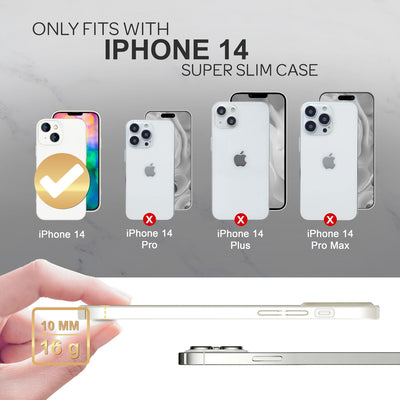 NALIA Ultra Slim Hardcase für iPhone 14 – Anti-Fingerabdruck & 0.5mm Dünn – PUREFIT (Matt & Leicht) – Marke aus Berlin Weiß NALIA SlimFit Hülle