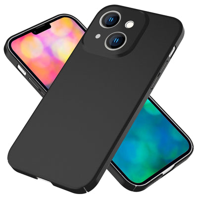 NALIA Ultra Slim Hardcase für iPhone 14 Plus – Anti-Fingerabdruck & 0.5mm Dünn – PUREFIT (Matt & Leicht) – Marke aus Berlin Schwarz NALIA SlimFit Hülle