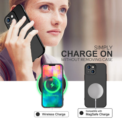 NALIA Ultra Slim Hardcase für iPhone 14 Plus – Anti-Fingerabdruck & 0.5mm Dünn – PUREFIT (Matt & Leicht) – Marke aus Berlin Schwarz NALIA SlimFit Hülle