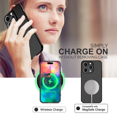 NALIA Ultra Slim Hardcase für iPhone 14 Pro – Anti-Fingerabdruck & 0.5mm Dünn – PUREFIT (Matt & Leicht) – Marke aus Berlin Schwarz NALIA SlimFit Hülle