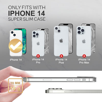 NALIA Transparente Silikonhülle für iPhone 14 – Anti-Gelb & Rutschfest – GLAZE (Handyhülle Kristallklar, Schlank & Stoßfest) – Marke aus Berlin Default Title NALIA Transparente Hülle