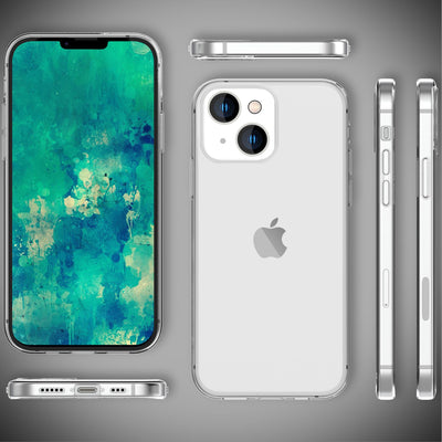 NALIA Transparente Silikonhülle für iPhone 14 – Anti-Gelb & Rutschfest – GLAZE (Handyhülle Kristallklar, Schlank & Stoßfest) – Marke aus Berlin Default Title NALIA Transparente Hülle