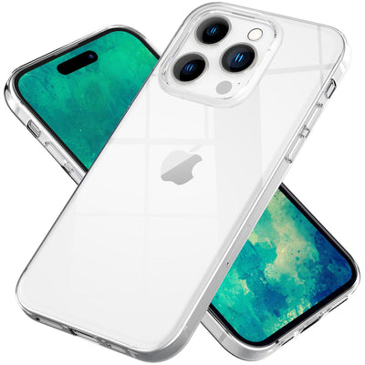 NALIA Transparente Silikonhülle für iPhone 14 Pro – Anti-Gelb & Rutschfest – GLAZE (Handyhülle Kristallklar, Schlank & Stoßfest) – Marke aus Berlin Default Title NALIA Transparente Hülle