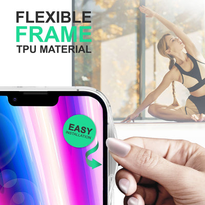 NALIA Transparente Hülle für iPhone 14 Plus – Anti-Gelb & Stoßfest – BLYSS (Rückseite in Glas-Optik) – Marke aus Berlin Default Title NALIA Transparente Hülle