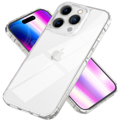 NALIA Transparente Hülle für iPhone 14 Pro – Anti-Gelb & Stoßfest – BLYSS (Rückseite in Glas-Optik) – Marke aus Berlin Default Title NALIA Transparente Hülle