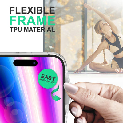 NALIA Transparente Hülle für iPhone 14 Pro – Anti-Gelb & Stoßfest – BLYSS (Rückseite in Glas-Optik) – Marke aus Berlin Default Title NALIA Transparente Hülle