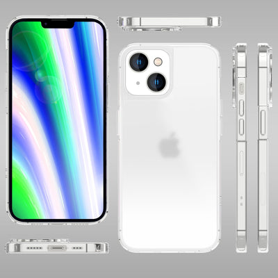NALIA Matt-Transparentes Case für iPhone 14 Plus – Milchglas-Optik & Anti-Fingerprint – NYTE (Stoßfest, Harte Rückseite & Silikon Bumper) – Marke aus Berlin Default Title NALIA Transparente Hülle