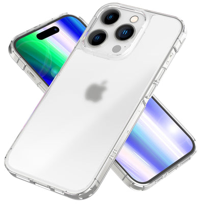 NALIA Matt-Transparentes Case für iPhone 14 Pro – Milchglas-Optik & Anti-Fingerprint – NYTE (Stoßfest, Harte Rückseite & Silikon Bumper) – Marke aus Berlin Default Title NALIA Transparente Hülle