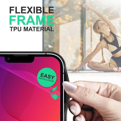 Hybrid Hülle für iPhone 14 - Matt Durchscheinend Hard Case Silikon Schutz Rahmen Schwarz NALIA Protective Hülle