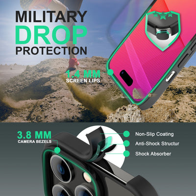 NALIA Matte Hülle für iPhone 14 Pro Max – Kein Vergilben & Anti-Fingerabdruck – SUMMIT (Semi-Transparent & Schwarzer Rahmen) – Marke aus Berlin Schwarz NALIA Protective Hülle