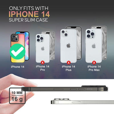 NALIA Farb-Wechsel Handyhülle kompatibel mit iPhone 14 Hülle, Durchscheinend Farbspiel Glänzend Anti-Gelb Robust, Robuste Harte Rückseite & Silikon-Rahmen, Kamera-Schutz Staubschutz Default Title NALIA Protective Hülle