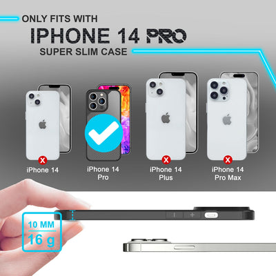 NALIA Carbon-Look Hülle für iPhone 14 Pro – Vergilbungsfrei & Rutschfest – NOMAD (Semi-Transparent & Silikon-Rahmen) – Marke aus Berlin Default Title NALIA Protective Hülle