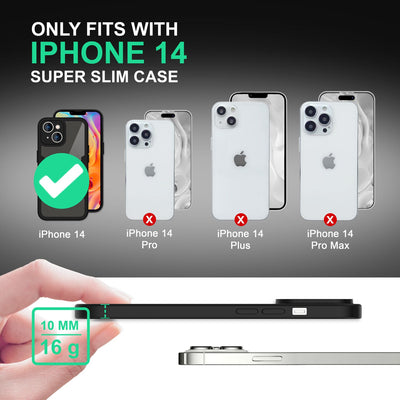 NALIA 360° Hülle für iPhone 14 – Vergilbungsfrei & Rutschfester Matt-Rahmen – SURROUND (Full-Body Case mit Kameraschutz) – Marke aus Berlin Default Title NALIA Protective Hülle
