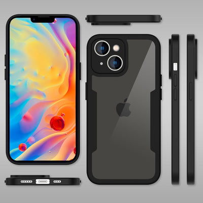 NALIA 360° Hülle für iPhone 14 – Vergilbungsfrei & Rutschfester Matt-Rahmen – SURROUND (Full-Body Case mit Kameraschutz) – Marke aus Berlin Default Title NALIA Protective Hülle