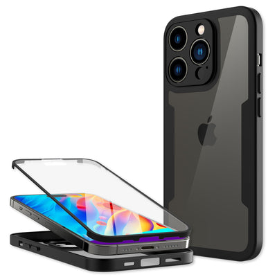 NALIA 360° Hülle für iPhone 14 Pro Max – Vergilbungsfrei & Rutschfester Matt-Rahmen – SURROUND (Full-Body Case mit Kameraschutz) – Marke aus Berlin Default Title NALIA Protective Hülle