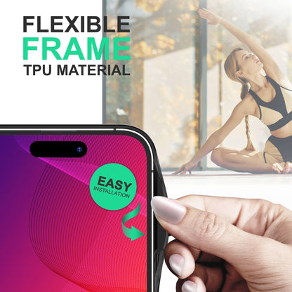 Hybrid Hülle für iPhone 14 Pro Max - Klar Transparent Acryl Cover Schutz Rahmen Schwarz NALIA Protective Hülle