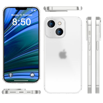 NALIA Ultra Slim Hardcase für iPhone 14 – Matt-Transparent & 0.3mm Dünn – PHANTOM (Dünnes Cover & Kamera-Vollschutz) – Marke aus Berlin Weiß NALIA SlimFit Hülle