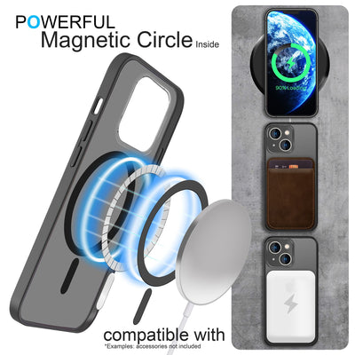 NALIA Magnet-Case für iPhone 14 Plus – Matt-Transparent & MagSafe Kompatibel – MATTEX (Rutschfest, Stoßfest & Anti-Fingerabdruck) – Marke aus Berlin Default Title NALIA Protective Hülle