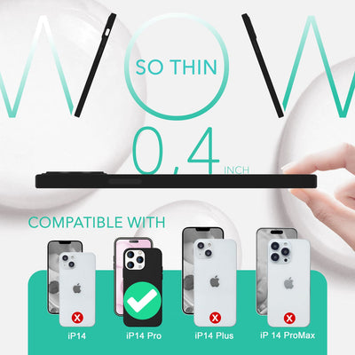 NALIA Magnet Silikonhülle für iPhone 14 Pro – MagSafe kompatibel & Liquid Silicone – SLIQ (Soft-Touch Schutz & Mikrofaser Innen) – Marke aus Berlin NALIA Protective Hülle