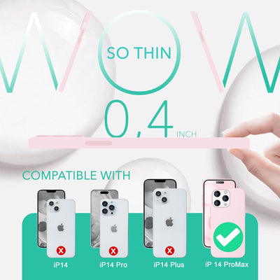 NALIA Magnet Silikonhülle für iPhone 14 Pro Max – MagSafe kompatibel & Liquid Silicone – SLIQ (Soft-Touch Schutz & Mikrofaser Innen) – Marke aus Berlin Pink NALIA Protective Hülle