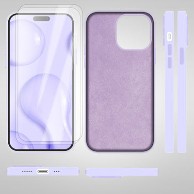NALIA Magnet Silikonhülle für iPhone 14 Pro Max – MagSafe kompatibel & Liquid Silicone – SLIQ (Soft-Touch Schutz & Mikrofaser Innen) – Marke aus Berlin Lila NALIA Protective Hülle