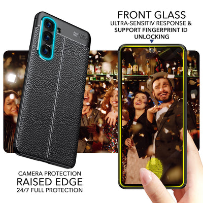 NALIA Leder-Optik Silikon Case für Samsung Galaxy S23 – Griffig & Matt – BARRON Handyhülle (Anti-Fingerprint, Stoßfest & Robust) – Marke aus Berlin Default Title NALIA Protective Hülle