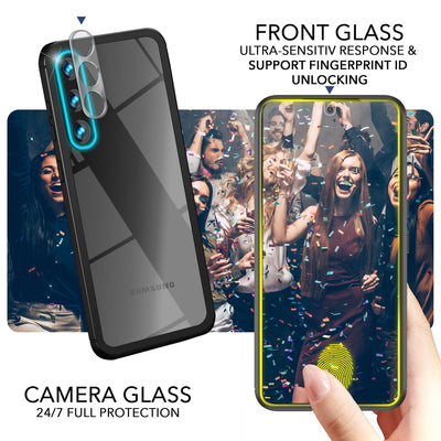 NALIA Handyhülle für Samsung Galaxy S23 – Transparentes Hardcase & Schwarzer Bumper – PROVA (Vergilbungsfrei & Stoßfest) – Marke aus Berlin Default Title NALIA Protective Hülle