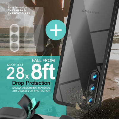 NALIA Handyhülle für Samsung Galaxy S23 Plus – Transparentes Hardcase & Schwarzer Bumper – PROVA (Vergilbungsfrei & Stoßfest) – Marke aus Berlin Default Title NALIA Protective Hülle
