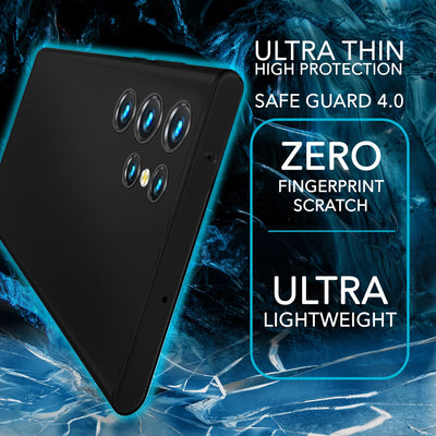 NALIA Ultra Slim Hardcase für Samsung Galaxy S23 Ultra – Matt & 0.3mm Dünn – PHANTOM (Dünnes Cover & Kamera-Vollschutz) – Marke aus Berlin Schwarz NALIA SlimFit Hülle