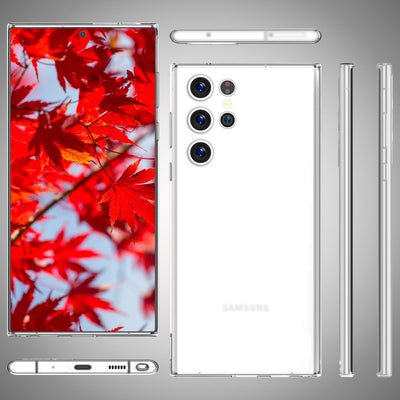 NALIA Ultra Slim Hardcase für Samsung Galaxy S23 Ultra – Matt & 0.3mm Dünn – PHANTOM (Dünnes Cover & Kamera-Vollschutz) – Marke aus Berlin Weiß Transparent NALIA SlimFit Hülle