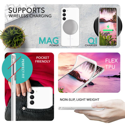 NALIA 360° Hülle für Samsung Galaxy S23 – Vorne & Hinten Schutz – 360GUARD (Full-Body Case) – Marke aus Berlin Default Title NALIA Transparente Hülle