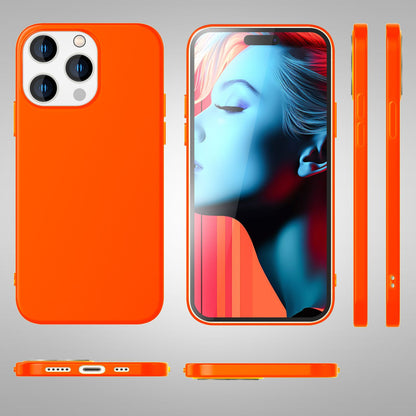 Hülle Neon für iPhone 15 Pro Silikon Schutzhülle Bunt Slim Case Handyhülle Cover