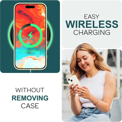 NALIA Ultra Slim Hardcase für iPhone 15 – Anti-Fingerabdruck & 0.5mm Dünn – PUREFIT (Matt & Leicht) – Marke aus Berlin Creme Beige NALIA SlimFit Hülle
