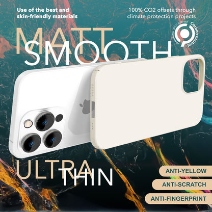Dünne 0,5mm Hülle für iPhone 15 Pro Hard Case Ultra Slim Handyhülle Schutzhülle