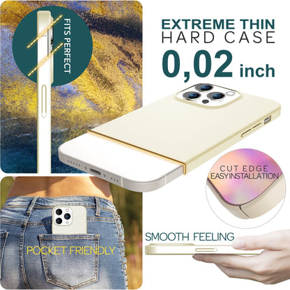Dünne 0,5mm Hülle für iPhone 15 Pro Max Hard Case Ultra Slim Schutz Handyhülle