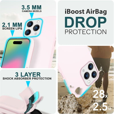 NALIA Magnet Silikonhülle für iPhone 15 Pro Max – MagSafe kompatibel & Liquid Silicone – SLIQ (Soft-Touch Schutz & Mikrofaser Innen) – Marke aus Berlin Pink NALIA Protective Hülle
