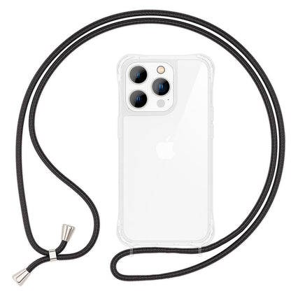 Hülle mit Band für iPhone 15 Pro Handyhülle Umhänge Case Handy Kette Kordel Seil