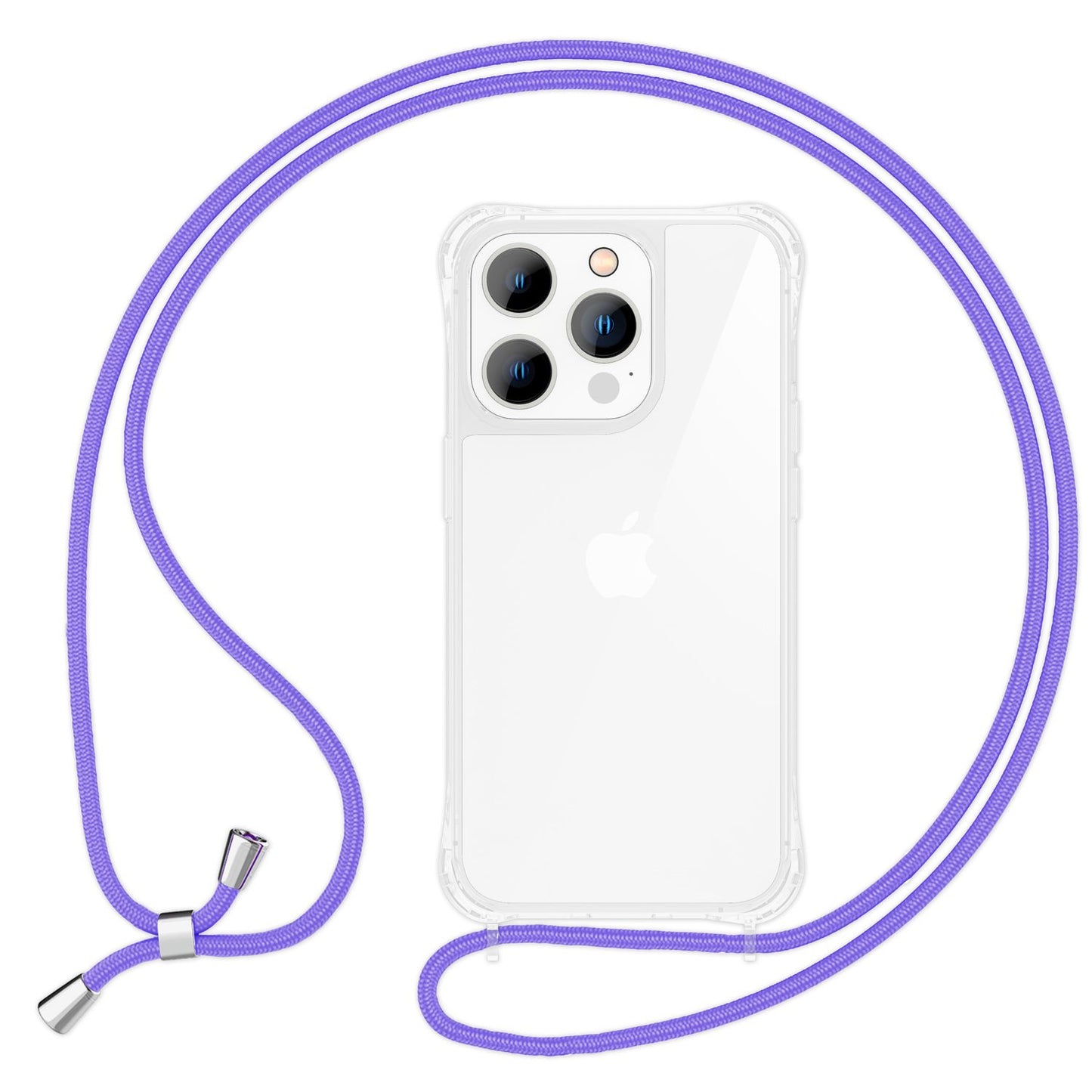 Hülle mit Band für iPhone 15 Pro Max Handyhülle Umhängen Handy Kette Case Kordel