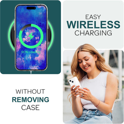 NALIA Transparente Silikonhülle für iPhone 15 – Anti-Gelb & Rutschfest – GLAZE (Handyhülle Kristallklar, Schlank & Stoßfest) – Marke aus Berlin NALIA Transparente Hülle