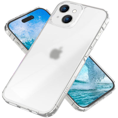 NALIA Matt-Transparentes Case für iPhone 15 – Milchglas-Optik & Anti-Fingerprint – NYTE (Stoßfest, Harte Rückseite & Silikon Bumper) – Marke aus Berlin NALIA Transparente Hülle