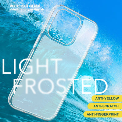 NALIA Matt-Transparentes Case für iPhone 15 – Milchglas-Optik & Anti-Fingerprint – NYTE (Stoßfest, Harte Rückseite & Silikon Bumper) – Marke aus Berlin NALIA Transparente Hülle