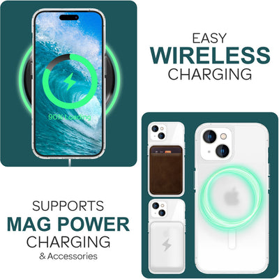 NALIA Mattes Magnet Case für iPhone 15 – MagSafe kompatibel – ONYX (Edle Milchglas-Optik, Anti-Fingerprint & Grip) – Marke aus Berlin Default Title NALIA Transparente Hülle