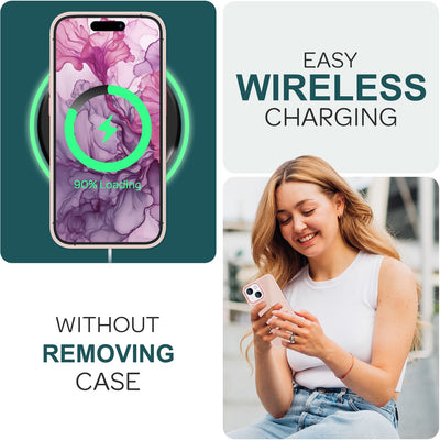 NALIA Matte Handyhülle für iPhone 15 – Stoßfester Silikon-Rahmen & Semi-Transparent – FUZION (Anti-Fingerprint Case) – Marke aus Berlin Rosa NALIA Protective Hülle