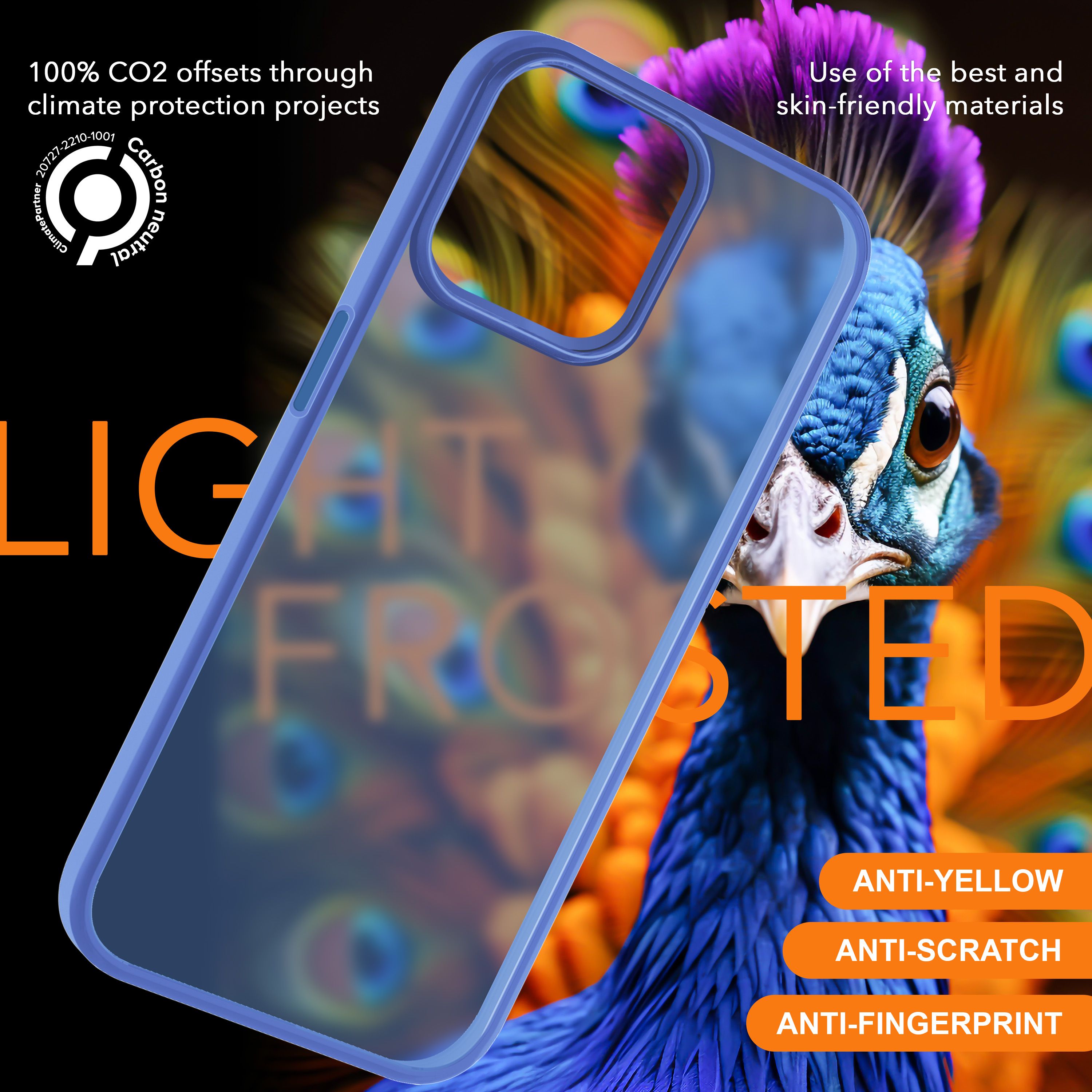 Hülle Hybrid für iPhone 15 Frosted Hard Case Fall Schutz Rahmen Handyhülle Cover Hellblau NALIA Protective Hülle