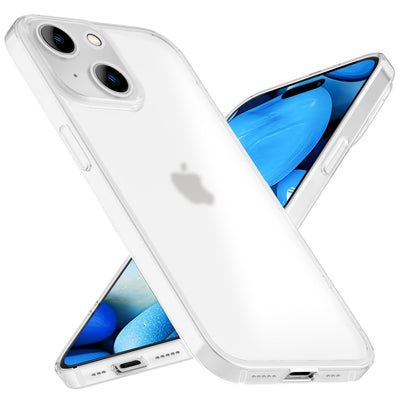 NALIA Semi-Transparent Case kompatibel mit iPhone 15 Hülle, 0,3mm Extrem Schlankes Hardcase, Frosted Cover Matt Durchscheinend Ultra-Dünn Anti-Fingerabdruck Schutzhülle Robust NALIA SlimFit Hülle