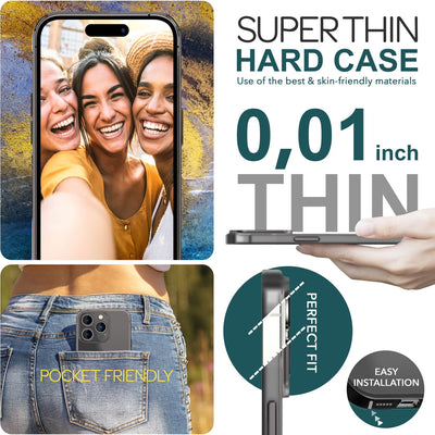 NALIA Semi-Transparent Case kompatibel mit iPhone 15 Pro Hülle, 0,3mm Extrem Schlankes Hardcase, Frosted Cover Matt Durchscheinend Ultra-Dünn Anti-Fingerabdruck Robust Leicht NALIA SlimFit Hülle
