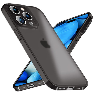 NALIA Semi-Transparent Case kompatibel mit iPhone 15 Pro Max Hülle, 0,3mm Extrem Schlankes Hardcase, Frosted Cover Matt Durchscheinend Ultra-Dünn Anti-Fingerabdruck Robust Leicht NALIA SlimFit Hülle